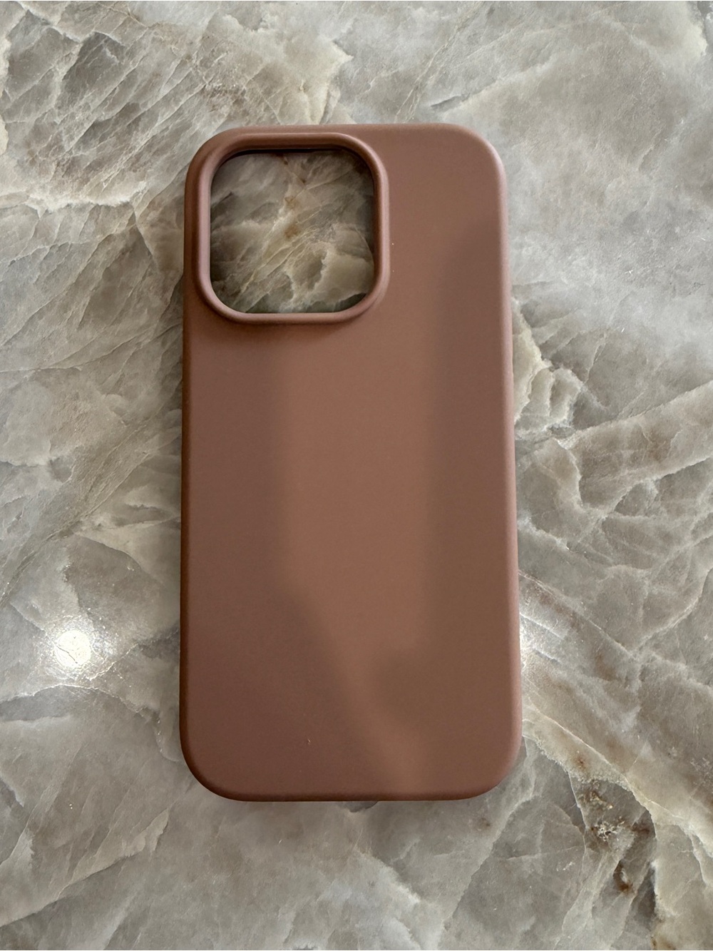 Brown Silicone Phone Case 🤎